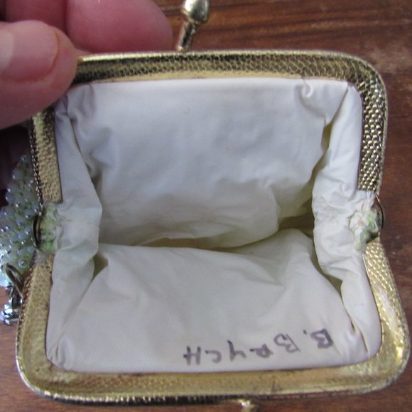 Retro Bead and Sequin Change Purse - Picture 3 of 5